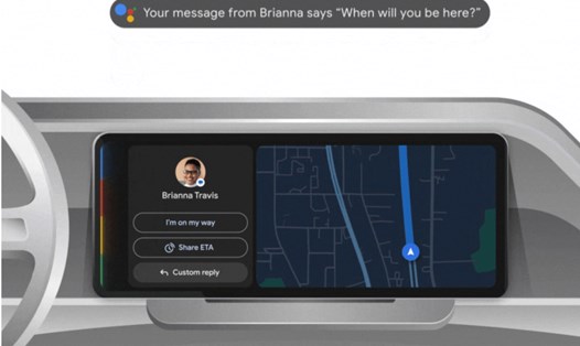 Google tích hợp trí tuệ nhân tạo vào các ứng dụng như Tin nhắn và Android Auto đã mang lại nhiều tiện ích mới cho người dùng khi di chuyển trên đường. Ảnh: Google