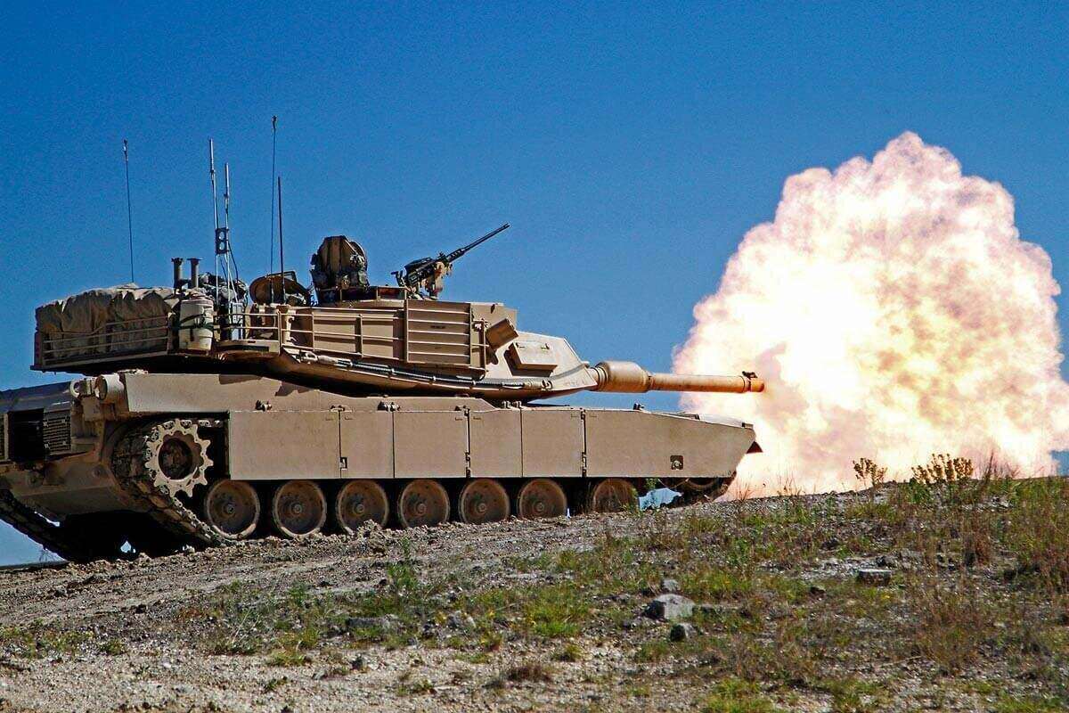 Xe tăng chiến đấu chủ lực M1 Abrams do Mỹ sản xuất. Ảnh: Quân đội Mỹ