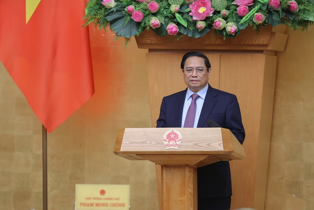 Thủ tướng Chính phủ Phạm Minh Chính phát biểu. Ảnh: VGP