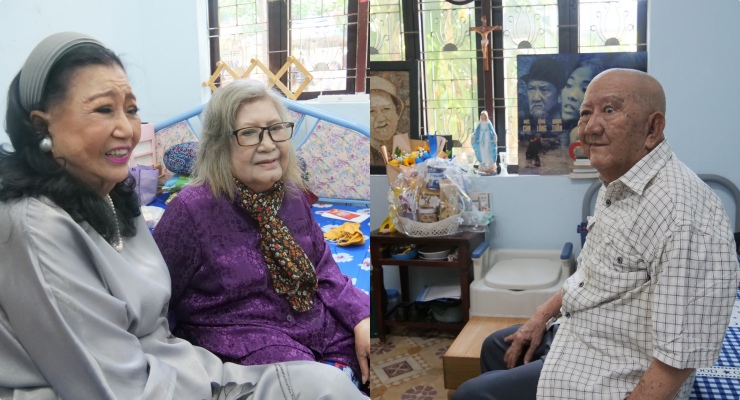 Các nghệ sĩ được chuyển về Trung tâm Dưỡng lão Thị Nghè, TPHCM. Ảnh: Anh Tú.