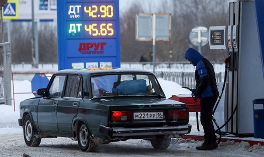Một trạm xăng ở Nga. Ảnh: TASS