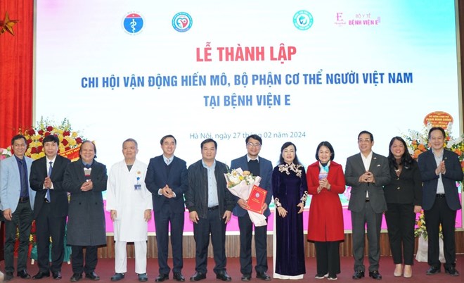 Thành lập chi hội vận động hiến mô, bộ phận cơ thể người tại Bệnh viện E