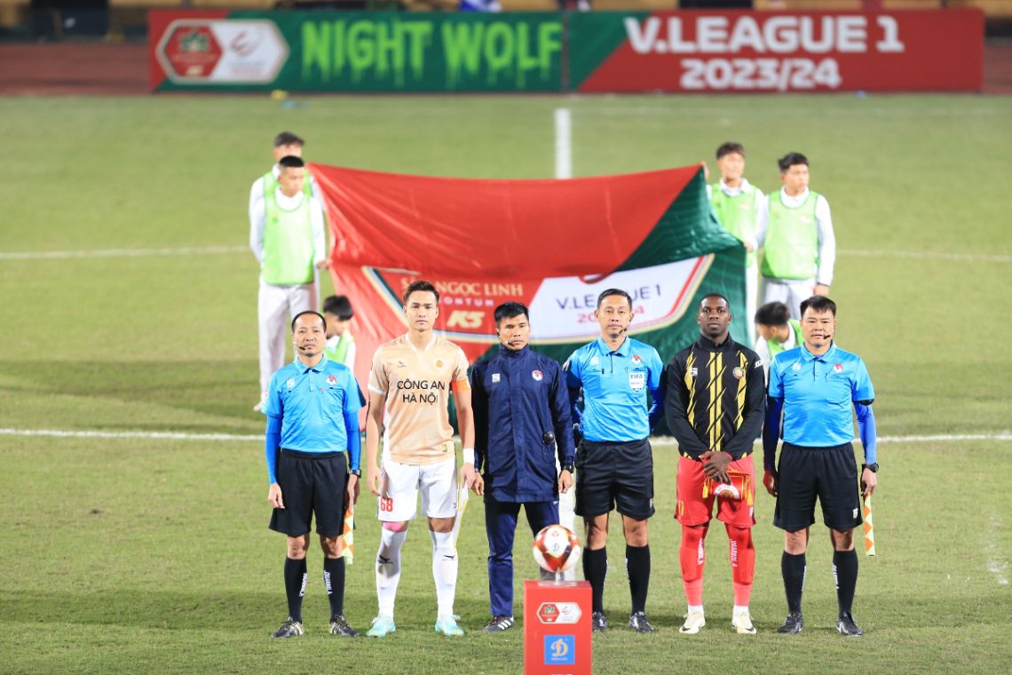 Ngày 27.2, tại vòng 11 Night Wolf V.League 2023-2024, câu lạc bộ Công an Hà Nội tiếp đón Thanh Hoá trên sân Hàng Đẫy.