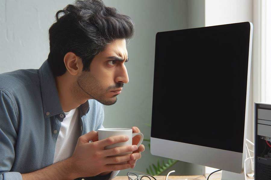 Tình trạng máy tính mở nguồn không lên màn hình khá phổ biến và có thể do nhiều nguyên nhân gây ra. Ảnh Ai- Thiện Nhân