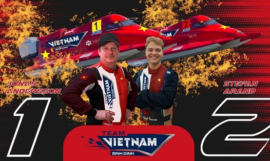 Đội F1H2O Bình Định - Việt Nam. Ảnh: BTC