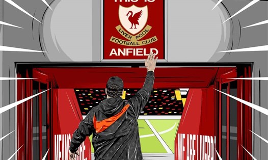 Tấm biển "This Is Anfield" nổi tiếng tại Liverpool.  Ảnh: This Is Anfield 