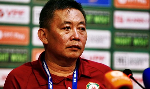 Huấn luyện viên Bùi Đoàn Quang Huy của Bình Định. Ảnh: Thanh Vũ