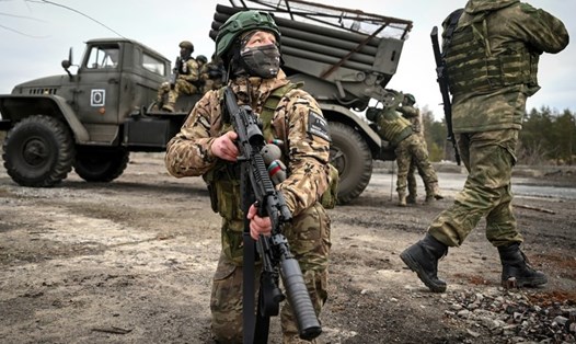 Quân nhân Nga trên chiến trường Ukraina. Ảnh: Sputnik