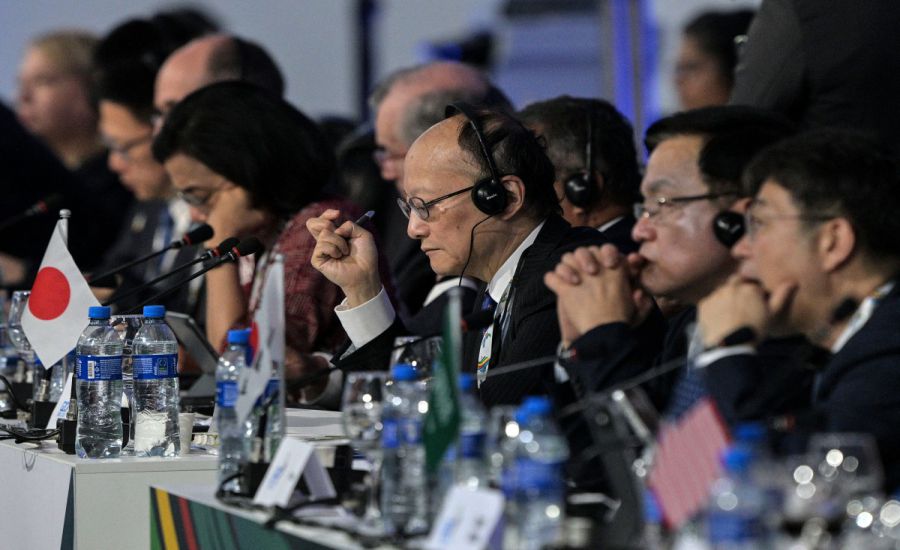 Các quan chức tham gia cuộc họp các bộ trưởng tài chính G20 tại Sao Paulo, Brazil ngày 28.2.2024. Ảnh: AFP