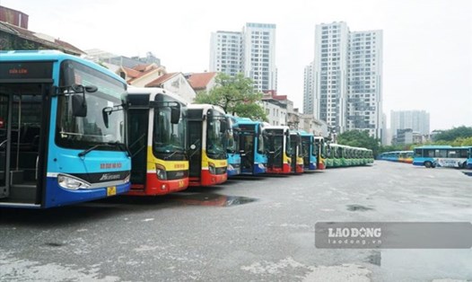 Đến năm 2025, 100% xe buýt tại Hà Nội thay thế, đầu tư mới sử dụng năng lượng điện, năng lượng xanh. Ảnh: Trần Vương