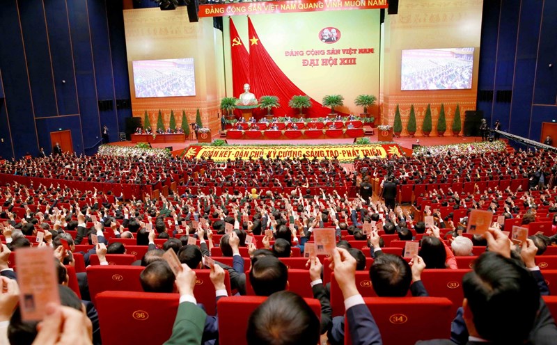 Đại hội Đại biểu toàn quốc lần thứ XIII của Đảng. Ảnh: TTXVN