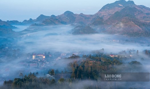 Thị trấn Bắc Hà, huyện Bắc Hà cách thành phố Lào Cai khoảng 60km về phía Đông Nam với khí hậu quanh năm ôn hòa. Ảnh: An Vi