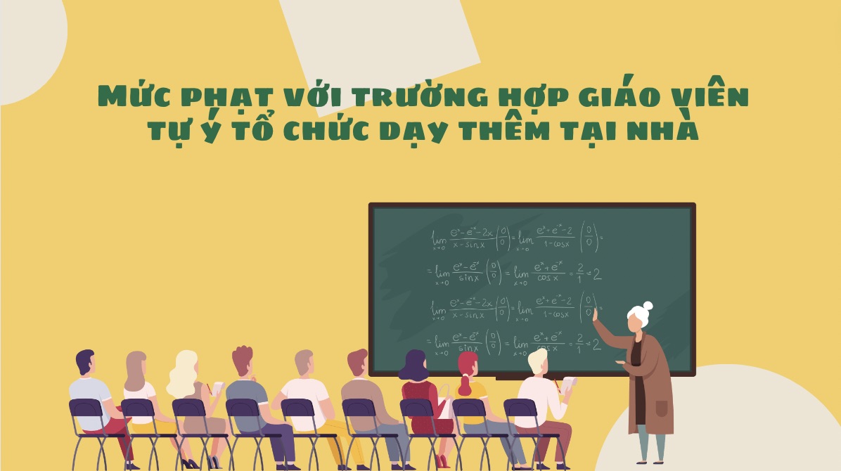 Giáo viên tổ chức lớp dạy thêm tại nhà bị phạt tiền ra sao?