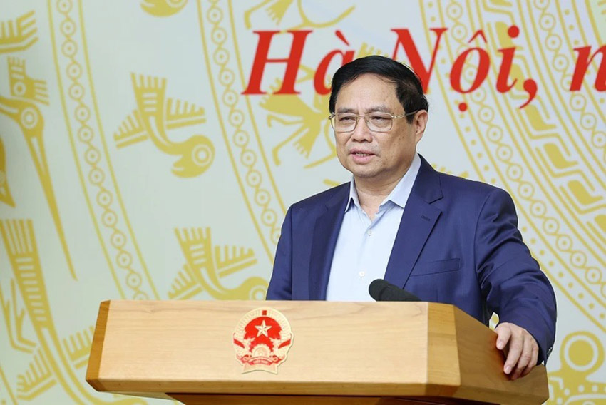 Thủ tướng Chính phủ Phạm Minh Chính phát biểu. Ảnh: Dương Giang