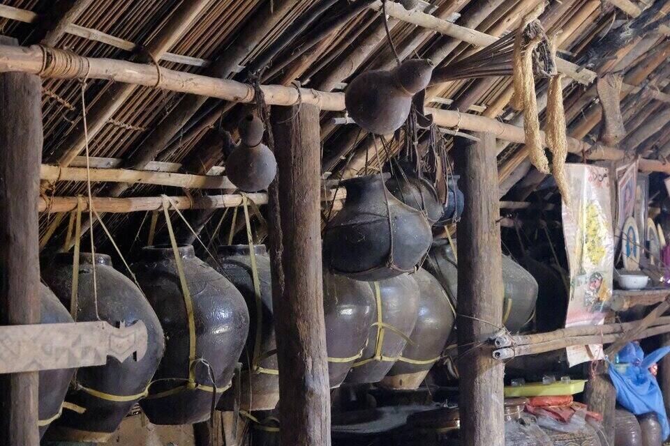 Ngôi nhà dài duy nhất của nền văn hóa Châu Mạ ở Lâm Đồng. Ảnh: Thắm Hồng