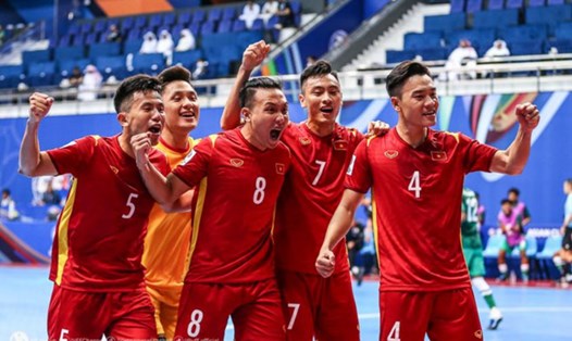 Tuyển futsal Việt Nam đặt mục tiêu giành vé dự World Cup 2024. Ảnh: VFF