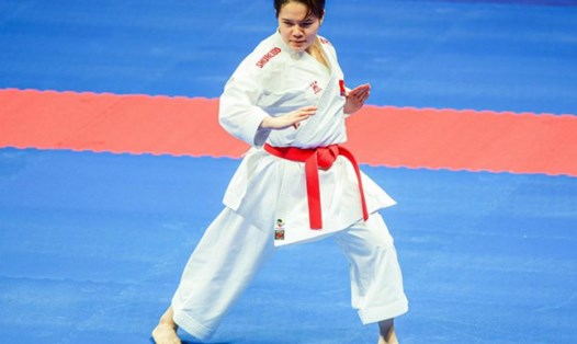 Vận động viên Nguyễn Thị Phương (Karate). Ảnh: Bùi Lượng