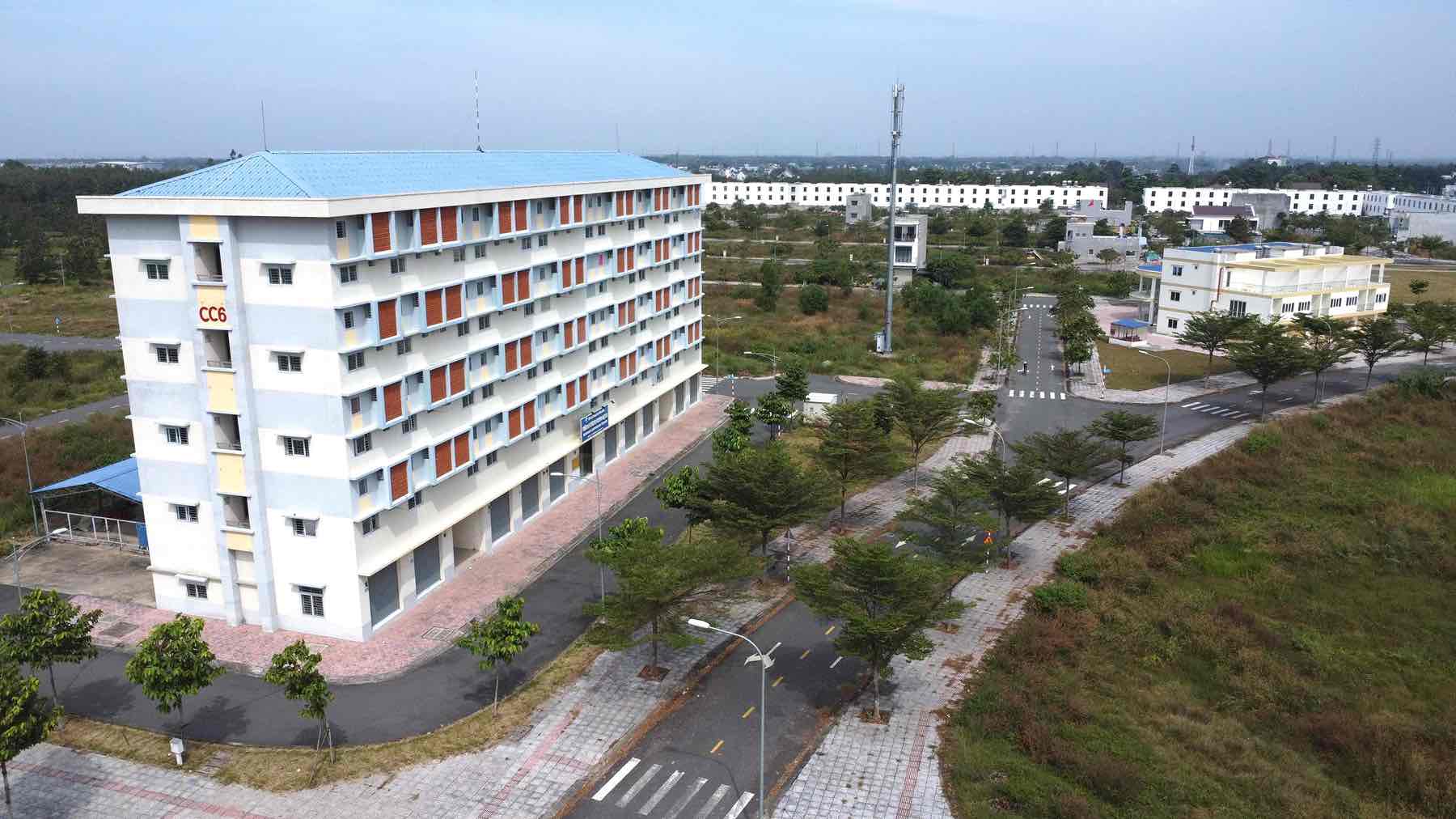 Nhà ở công nhân ở Khu công nghiệp Bàu Xéo, Trảng Bom. Ảnh. Hà Anh Chiến