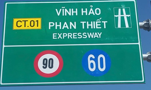 Tốc độ tối đa trên cao tốc Vĩnh Hảo - Phan Thiết đã được nâng lên 90km/h. Ảnh: Duy Tuấn 