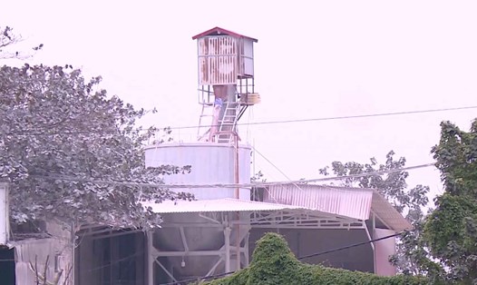 Cơ sở sản xuất bột đá gây ô nhiễm ở phường Kim Chân (TP Bắc Ninh). Ảnh: Vân Trường