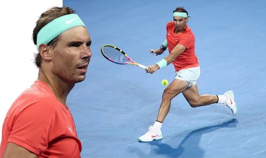 Rafael Nadal đã trở lại tập luyện sau khi bình phục chấn thương. Ảnh: Sportskeeda