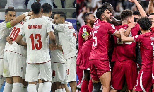 Tuyển Iran - Qatar đối đầu ở trận bán kết còn lại của Asian Cup 2023. Ảnh: AFC