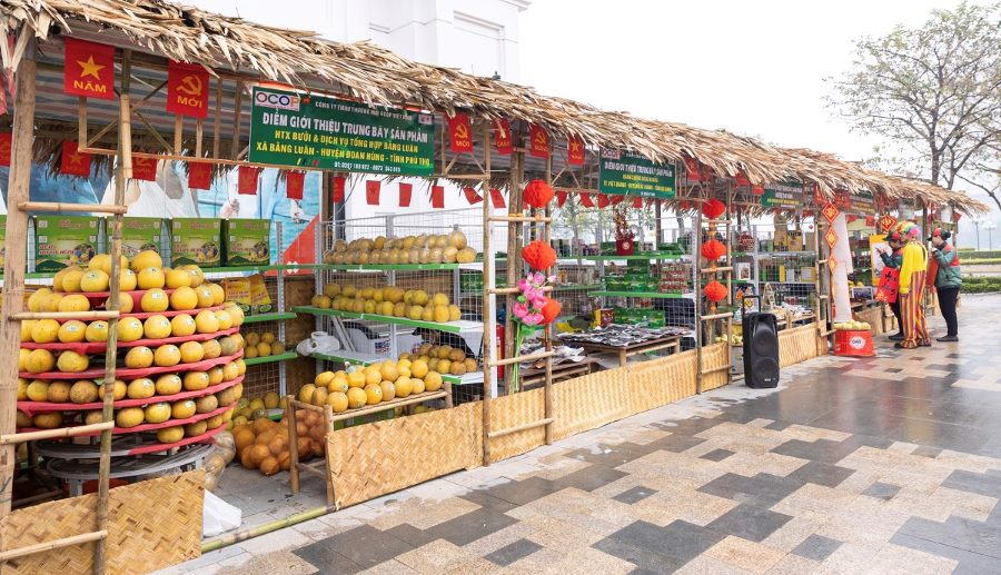 Phiên chợ Xuân Xanh tại Vincom quy tụ hàng trăm mặt hàng đặc sản địa phương phong phú, hấp dẫn. Ảnh: Ngọc Linh