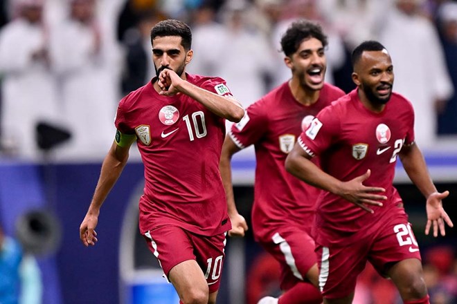 Tuyển Qatar đang giữ chuỗi trận bất bại tại 2 kì Asian Cup. Ảnh: AFC