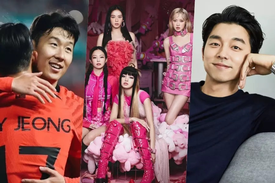 Từ trái qua: Son Heung Min, Blackpink, Gong Yoo. Ảnh: Soompi