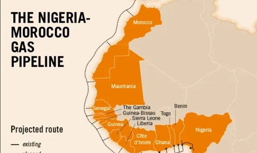 Dự án đường ống dẫn khí Nigeria - Morocco sẽ cung cấp khí đốt cho châu Âu. Ảnh: The Africa Report