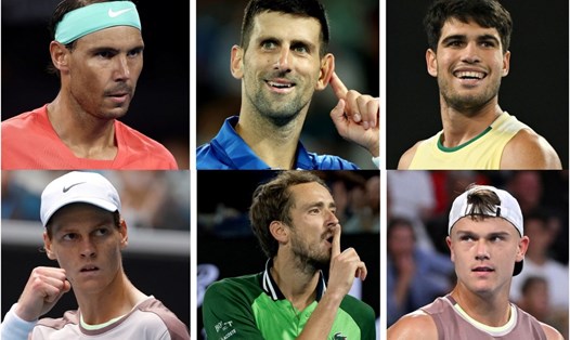 6 tay vợt hàng đầu đăng ký tham gia giải 6 Kings Slam vào tháng 10 tới. Ảnh: Eurosport