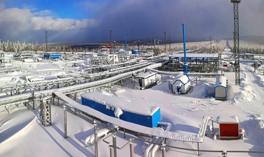 Mỏ khí đốt của Gazprom Nga ở Kovykta, Đông Siberia. Ảnh: Gazprom