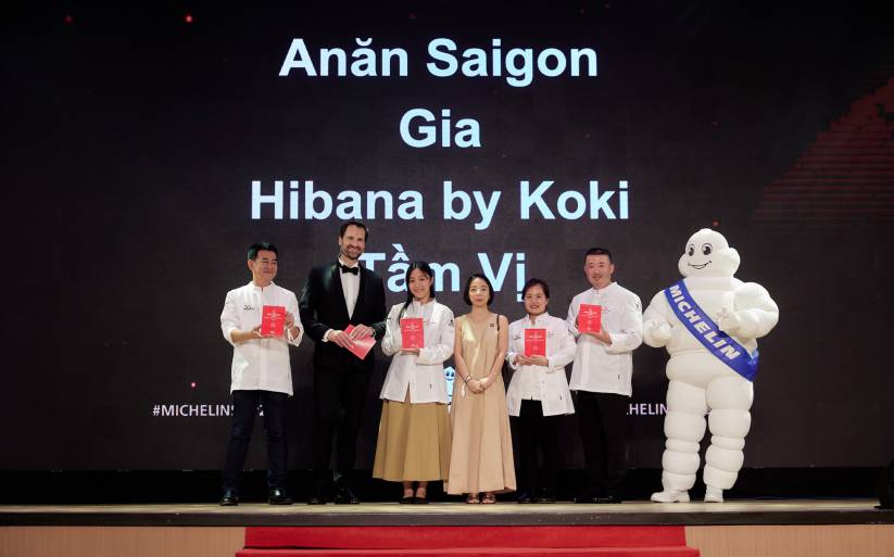 Ănăn Saigon, Gia, Hibana by Koki (khách sạn Capella Hanoi) và Tầm Vị là các nhà hàng đầu tiên tại Việt Nam nhận 1 sao Michelin. Ảnh: Michelin Guide