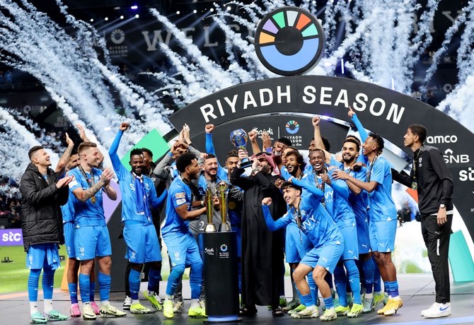 Al-Hilal giành chức vô địch Riyadh Season Cup. Ảnh: Arab News