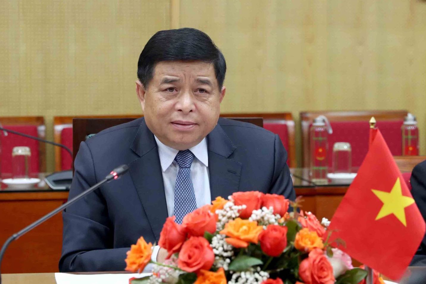 Bộ trưởng Nguyễn Chí Dũng nhấn mạnh 3 đột phá chiến lược được Đảng, Nhà nước quyết tâm, nỗ lực thực hiện trong bối cảnh này là rất đúng và trúng. Ảnh: MPI 