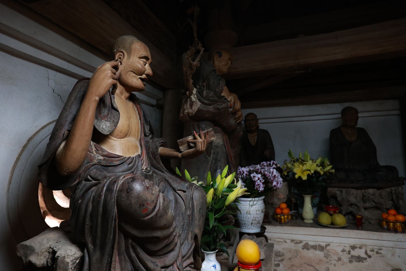Tượng Tổ Phật Đà Mật Đa - một trong 18 vị La Hán. Đây là vị Tổ thứ chín trong 28 vị Tổ Thiền tông Ấn Độ. 