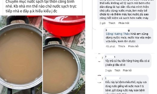 Khẩn trương kiểm tra, xác minh phản ánh của người dân về vụ việc nước sạch sinh hoạt có màu như trà sữa, vị mặn ở huyện Kiến Xương (tỉnh Thái Bình). Ảnh chụp màn hình 