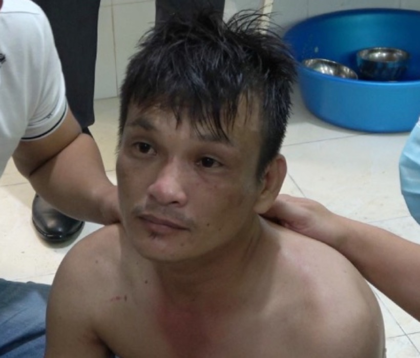 Đối tượng Nguyễn Bá Quân bị bắt giữ. Ảnh: Công an tỉnh Tiền Giang