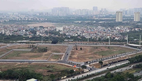 Dự án Lumi Hanoi mới hoàn thiện phần hạ tầng, chưa đào móng. Ảnh: Cao Nguyên.