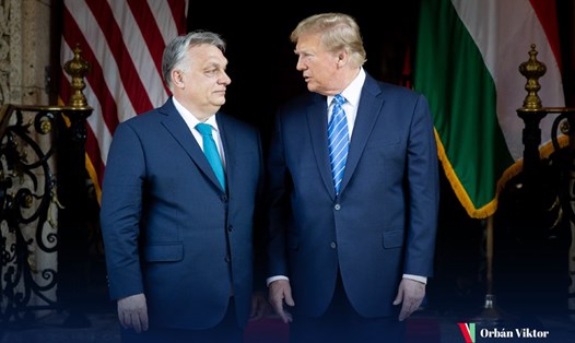 Cựu Tổng thống Donald Trump tiếp Thủ tướng Viktor Orban tại Mar-a-Lago ngày 9.3.2024. Ảnh: X/Thủ tướng Viktor Orban