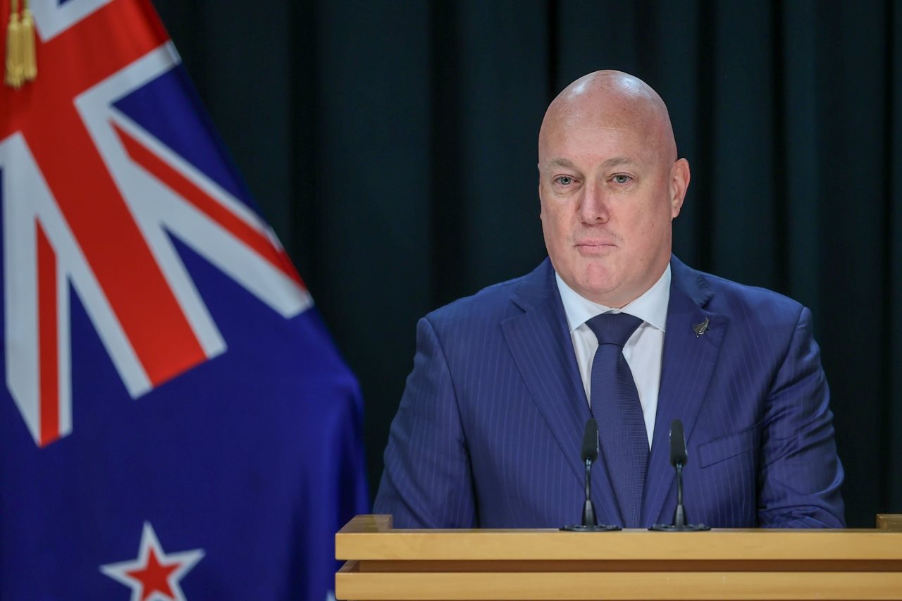 Thủ tướng New Zealand phát biểu tại họp báo. Ảnh: VGP