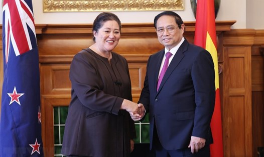  Thủ tướng Chính phủ Phạm Minh Chính hội kiến với Toàn quyền Cindy Kiro. Ảnh: TTXVN