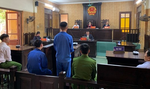 Viện KSND huyện Thanh Miện phối hợp xét xử vụ án Cướp giật tài sản. Ảnh: Cổng TTĐT Viện kiểm sát nhân dân tỉnh Hải Dương
