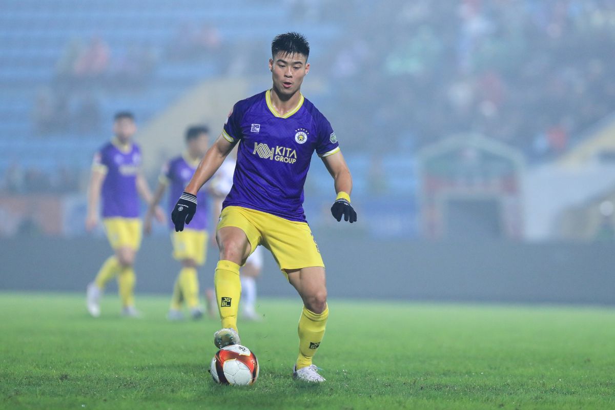 Duy Mạnh chuẩn bị sẵn sàng cho đợt tập trung sắp tới của tuyển Việt Nam. Ảnh: Hà Nội FC