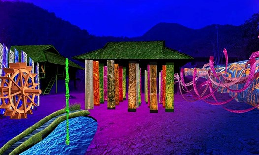 Điện Biên lần đầu tổ chức show diễn thực cảnh trong dịp khai mạc Năm du lịch Quốc gia. Ảnh: Sở VHTTDL Điện Biên