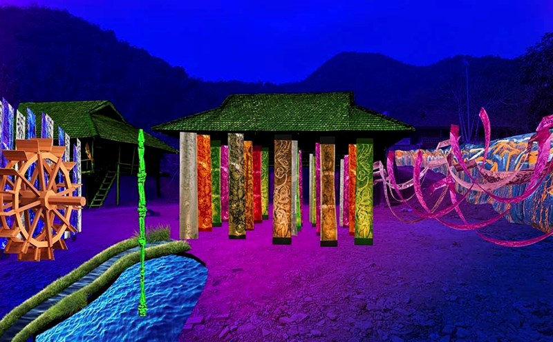 Điện Biên lần đầu tổ chức show diễn thực cảnh trong dịp khai mạc Năm du lịch Quốc gia. Ảnh: Sở VHTTDL Điện Biên