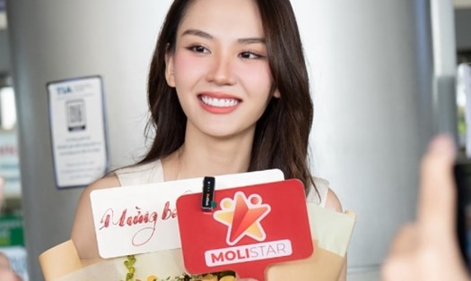 Hoa hậu Mai Phương trở về Việt Nam sau cuộc thi Miss World 2024. Ảnh: SenVang