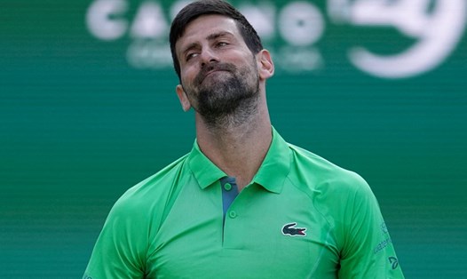 Novak Djokovic sớm thất bại ở sự kiện thứ hai của anh trong năm 2024. Ảnh: BNP Paribas Open
