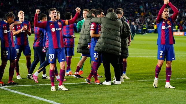 Chiến thắng chung cuộc đưa Barcelona trở lại vòng tứ kết. Ảnh: FC Barcelona