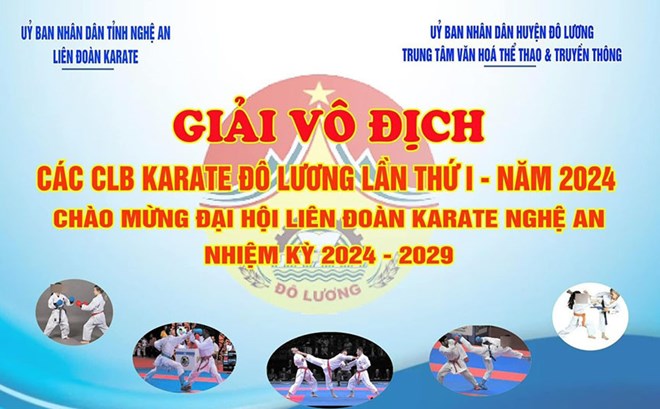 Một giải đấu do Liên đoàn Karate Nghệ An phối hợp tổ chức. Ảnh: Hải Đăng